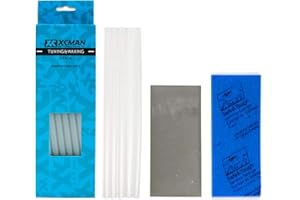 XCMAN Alpine Freeride Snowboard Ski Base Ptex Base Repair Kit: 5 ptex, Metal Scraper, Sanding Sponge