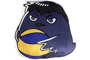 ZHONGKAIHUA Peluche de anime japonés Haikyuu Cosplay de peluche almohada linda historieta creativa de peluche de peluche muñeca Oikawa Tooru Kenma Kozume Crow almohada abrazando para los fans del anime