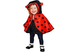 SERUNA Tier-Umhang Kostüm, 74-110, für Baby Babies Klein-Kind Kinder-, Kaputze-n Cape Kostüm-e Animal Fasching Karneval Karnevalskostüm-e Faschingskostüm-e