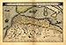 Produktbild OFA Mapping Reproduktion Antike Landkarte von Barbaria, Afrika (Marokko, Tunesien, Libyen, Algerien, Mauretanien und Sahara), von Abraham Ortelius, A1, 78 x 57 cm
