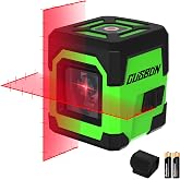 Laser Level with Marking, CUSBON Red Beam Cross Line Laser Level Vertical and Horizontal Self-Leveling Laser Level with Manua