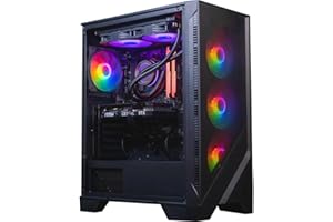 FlowUP PC Gamer Ordinateur Gaming, AMD Ryzen 5 5600, 2x8Go DDR4, RTX 4060, 500Go SSD Windows Boitier RGB