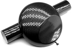 PIPICAT Film de protection autocollant en vinyle pour voiture et moto - Noir mat - Pour intérieur - Sans bulles - Avec accessoires d'installation (fibre de carbone 5D brillante, 300 x 30 cm)