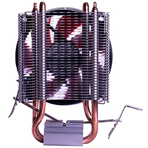 Mars Gaming MCPU117- Disipador gaming para ordenador  ventilador 90mm  tecnolog  a PWM  soporte AM4  TDP de hasta 120W  perfil ultradelgado  color rojo y negro