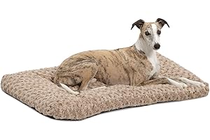 MidWest Homes for Pets Ombré wirujące pluszowe legowisko dla zwierząt domowych; długie legowisko dla zwierząt domowych 91,44 cm (36 cali) dla ras psów pośrednich, 40636-STB, mokka