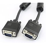 rhinocables VGA Cable Computer Monitor 15 pin Male to Male SVGA Compatible for Projectors, HDTVs, Displays, Gaming, DVD, CCTV