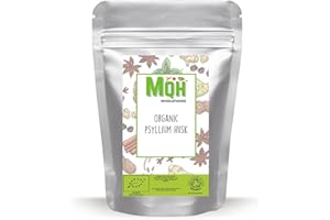 MQH WHOLEFOODS Organic Psyllium Husk Premium Quality! Soil Association Certified Organic (100g)