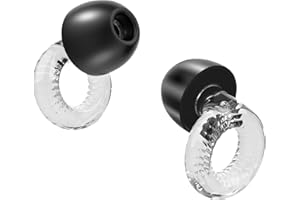 HISUEKIG Anti Ronflement Bouchon D'oreille, Anti Bruit Boules Quies Pour Dormir, Casque Anti Bruit Adulte et Enfant Pour Concert, Piscine, Quies et Avion (Transparent, Moyen)