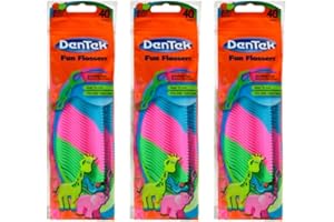 ‎DENTEK DenTek Kids Fun Flossers, Wildfruchtgeschmack, 40 Stück (3er-Pack)