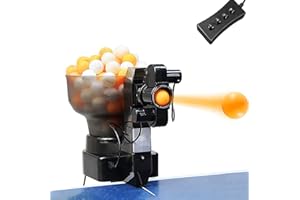GGUWUG Robot de Tenis de Mesa La máquina de Pelotas de Ping Pong Sirve Pelotas de Ping Pong de regulación de 40 mm Máquina automática de Tenis de Mesa para Entrenador en Solitario para Principiantes