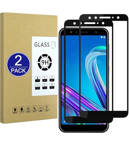 Cadorabo Vetro Temperato Asus ZenFone Max M2 Pellicola Anti-Shock Nera