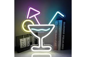 XJNOLGXIQU Cocktail Néon Coloré Néon Décoration Murale LED Signalisation Personnalisée USB Personnalisé Chambre Site De Mariage Bar Décoration De Fête