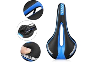 IMMOCH Sillín de Bicicleta de Gel Asiento de Bicicleta Profesional Cómodo y Suave Diseño Ergonómico cojín de Bicicleta de Ciclismo Carretera montaña MTB 27×14cm