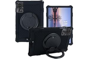 YKWXSC Funda para DOOGEE U11/U11 Pro Tablet 11 Pulgada, Soporte Giratorio 360° y Correa de Mano/el Hombro Silicona antigolpes Funda para DOOGEE U11/U11 Pro Tablet 11 Pulgada, Negro