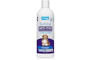 VETNIQUE LABS Furbliss Anti-Juckreiz-Hundeshampoo für juckende Haut mit beruhigender Kamille und kühlender Pfefferminze, Haferflocken-Shampoo für Hunde mit natürlichen Inhaltsstoffen