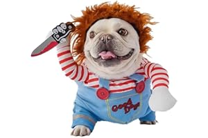 ChAusa Costume Halloween Cane, Costumi Halloween Cani Divertente Costume Cane Festa da Paura, Costumi per Cani Festa Cosplay Travestimenti per Portare a Spasso Festival Fotografia (S)