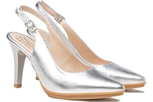 A&L SHOES Zapatos de salón Mujer Color Blanco | Hechos de Piel | Disponibles Desde Talla 36 hasta Talla 41 | Fabricados en España Finita Shoes Modelo AW1495