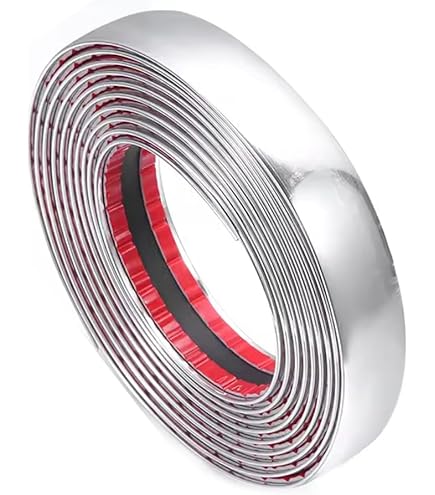 Strisce Decorative Auto 10 Metri Strisce Decorative Cromo Argento Per Auto E Moto - 10 Metri, 5 Mm, Adesive, Per Parafanghi, Porte, Linee Design Finest-Folia Striscia Laterale - Foto 6