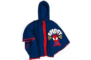 Coriex Mantella Poncho Pioggia Impermeabile Antivento Spider-Man Uomo Ragno Spidey Impermeabile, Mantella, Antipioggia, Antivento
