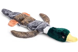 Petface Luxury Multi Squeak Duck Plush Dog Toy