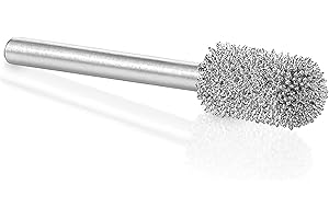 Kutzall Original Fresa a Punta Tonda Albero da 1⁄8", Grana grossa - Accessorio Falegnameria per Attrezzi Dremel, Foredom, DeWalt, Milwaukee. Carburo di Tungsteno Abrasivo, (6.3mm) x (12.7mm), BN-14-E