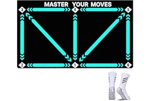 Vasedos Offical XL 90x60 Cm Pro, Football Training Mat with Socks, Football training equipment, perfect football gifts for boys non-slip Carpet for Ball Control Practice