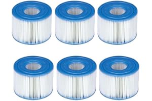 TONIXY Intex S1 29011E Lot de 6 cartouches filtrantes Pure Spa pour piscines - Capture efficace de la saleté - Prolonge la durée de vie de la pompe