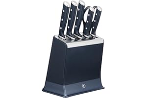 Tefal Ever Sharp Pro, Set de cuchillos de 6 piezas, 5 cuchillos, Tijeras, Bloque con afilador integrado, cuchillas de acero inoxidable, tecnología para un afilado duradero, K297S744