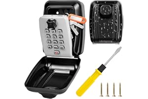 ‎ENONEO ENONEO Groß Schlüsseltresor mit 12-stelligem Zahlencode Außen wasserdichte Schlüsselsafe Wandmontage Schlüsselbox Robustes Schlüsselkasten Key Safe für Aussen Haus Garagen Schule Büro