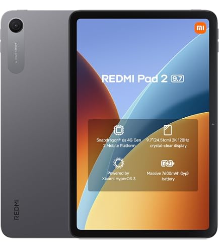 Redmi Pad 2 9.7 Graphite Gray 4GB RAM 128GB WiFi Inbox Cover