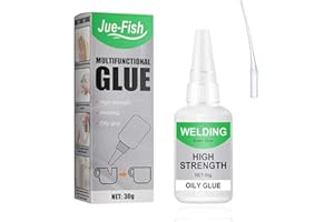 CRAGMUT 50g Welding Super Glue, Welding High-Strength Oily Glue Multifunktional, Neu für 2024 Mächtiger Universalkleber, Superkleber zum Schweißen für Kunststoff Metall Keramik Leder Harz