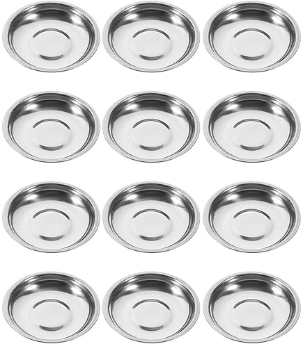 12 Ciotoline In Acciaio Inox Per Sushi E Salse - Piccole, Impilabili E Facili Da Pulire