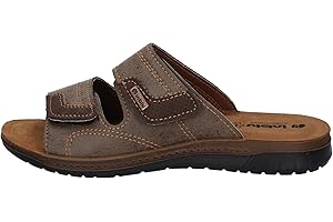 inblu Ciabatte Uomo Estivi a Strappo Pantofole da Estate per Casa Mare Spiaggia Scarpe Slip on Sandali Comodi in Vera Pelle Morbido