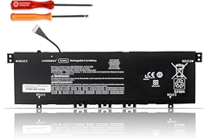 LUSONBAY KC04XL Laptop Battery Replacement for HP Envy X360 13-AG 13M-AQ 13-AR 13-AH 13-AQ 13-AQ0010TU 13-AH0010TX HSTNN-DB8P HSTNN-IB8K L08544-1C1 L08544-2B1 TPN-W133 TPN-W136 L08496-855 15.4V 53.2Wh 3454mAh