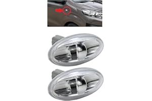 BIAREN Lot de 2 clignotants latéraux pour Peugeot 1007 107 206 307 Expert Partner Citroën C1 C2 C3 C5 Xsara Dispatch Berlingo 6325G3