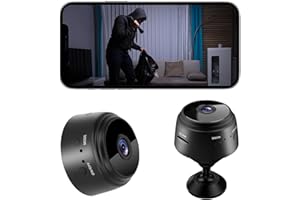 WENSEN Mini Kamera 1080P WLAN Überwachungskamera Überwachung Innen mit Bewegungsmelder Mini Kamera Live Übertragung Handy App Lange Standby Akku-betrieben für Startseite Büro Sicherheit WiFi-Konnektivität