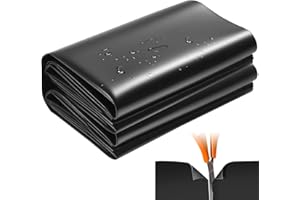 ENUTROF Telo per Laghetto da Giardino 2m x 3m x 0.2mm Fodera per Laghetto in HDPE per Isolamento da Giardinaggio Giardino Piscina per Laghetti Fontane Cascate(2x3m)