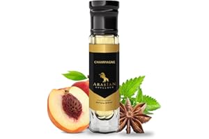 Arabian Opulence FR75 CHAMPAGNE Roll-on Perfume Oil | Concentrated Fragrance Body Oil | Long Lasting Oil Based Perfume for Women | Travel Size Alcohol-Free Soft Perfume Oil Bottle (6ml)