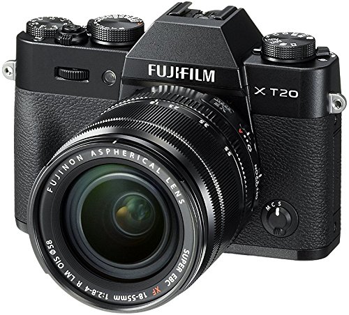 Fuji X-T20 24.3 MP 3-Inch LCD Camera with XF 18 - 55 mm Lens Kit - Black