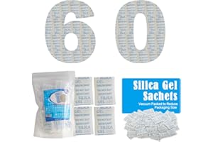 Armo Home® 60 x 2g Silica Gel Desiccant Sachets Moisture Absorbers Mould Mildew Damp Condensation Remover