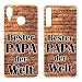 Produktbild Handyhülle Mama Papa Huawei Silikon Geschenk Vatertag Mutti Motiv, Handymodell:Huawei P8 Lite (2017), Hüllendesign:Design 3 | Silikon Klar
