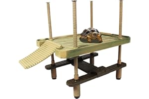 AMZTEMU Plataforma para Tortugas de Agua, Isla para Tortugas, Rampa para Tortugas, Plataforma Flotante Tortugas -Talla : L