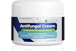 CHARMPOO Antifungal Cream for Foot and Body: Fast Relief Athlete's Foot Jock Itch Psoriasis Ringworm Rashes - Anti Fungal Skin Cream 100g