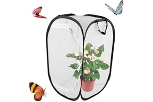 CAIYUANGJ Jaula Portátil para Insectos y Mariposas - Hábitat para Reproducción y Plántulas (40 * 40 * 60cm)