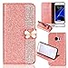 Produktbild Bling Glitter Glitzer Diamond Ledertasche Bookstyle für Samsung S9