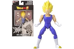 BANDAI - Dragon Ball Z - Figurine articulée Dragon Stars 17 cm - Majin Vegeta - Licence Officielle Dragon Ball - Figurine articulée Majin Vegeta - Jouet Enfant 4 Ans et + - 40731