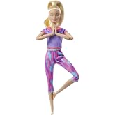 Barbie Sonsuz Hareket Bebeği, Sarışın - Desenli Taytlı, 3 yaş ve &uuml;zeri, GXF04