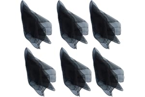 Hoerev Juggling Danse des Foulards Lot de 6 (40cmx40cm),6 Noir