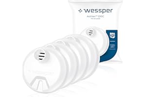 Wessper Filtri Acqua a Disc per Bottiglia, Filtro Compatibile con Wessper Activemax Triline 0,5 Litri e ION8 0,7 Litri, 1 Litro, 1,2 Litri, Filtro Carbone Acqua – 4 Pezzi