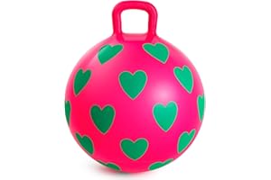 U&C Planet 15 Inch Space Hopper Kids Bouncy Hopper Ball with Pump, Anti-Slip Hopperball for Kids Ages 3-5, Outdoor Indoor Play Coordination Development Toy, Choice